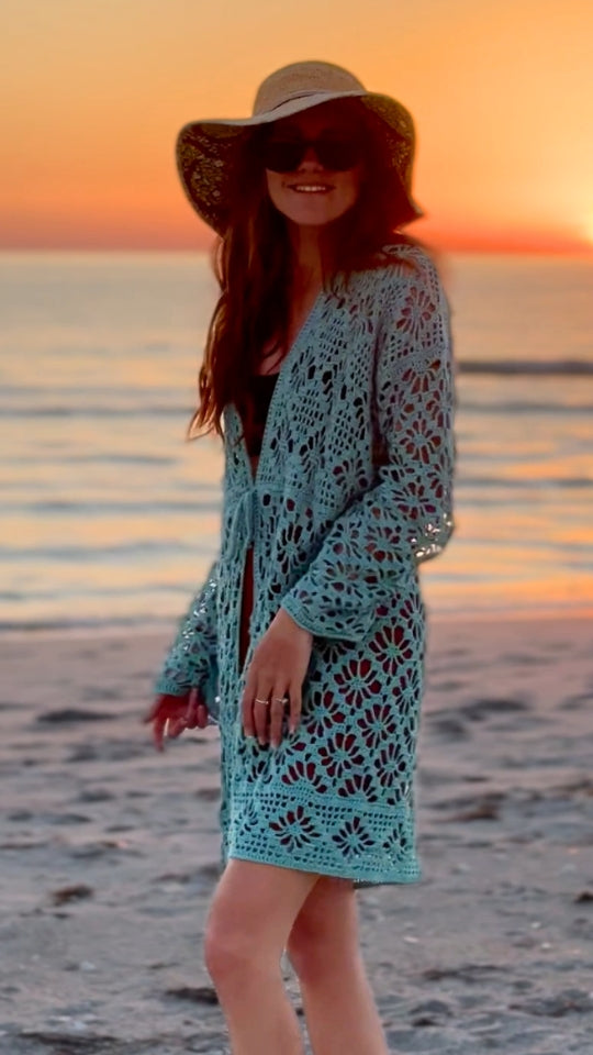 Aster Crochet Cover-Up and Cardigan Pattern