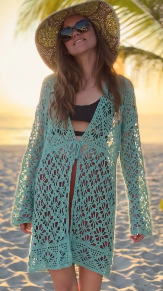 Crochet Cardigan Kimono Pattern Aster – Mermaidcat Designs