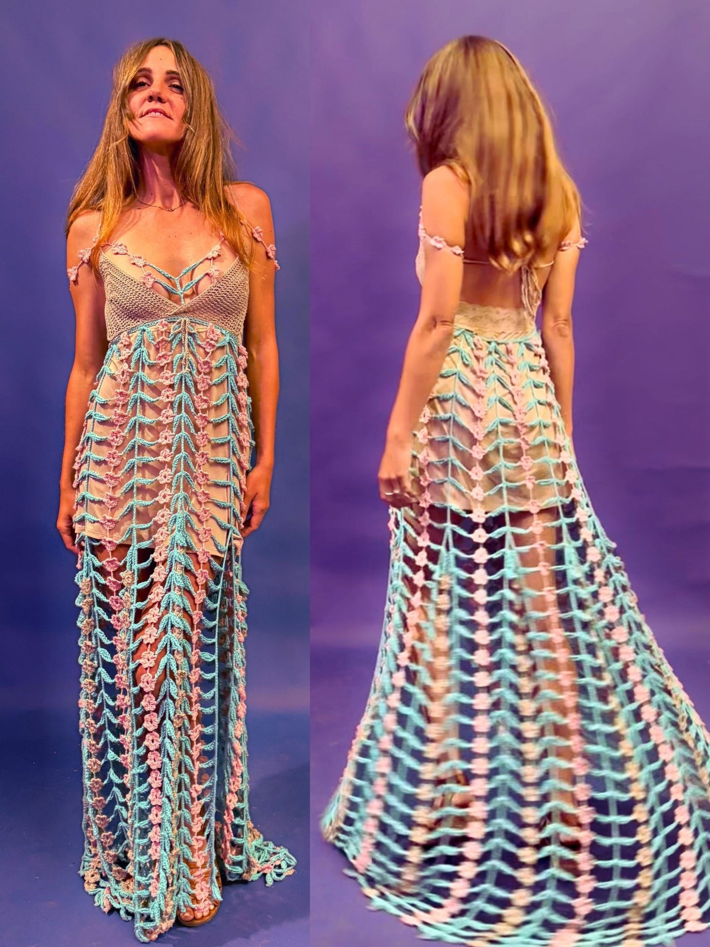 Crochet Skirt and Dress Pattern - Sea Grass - Mermaidcat Designs