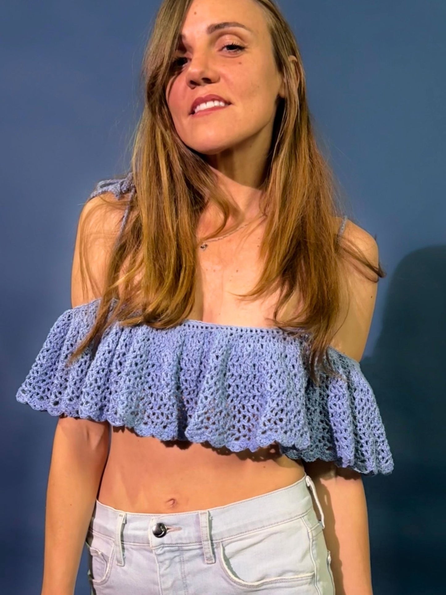 Crochet Top Pattern - Moon - Mermaidcat Designs