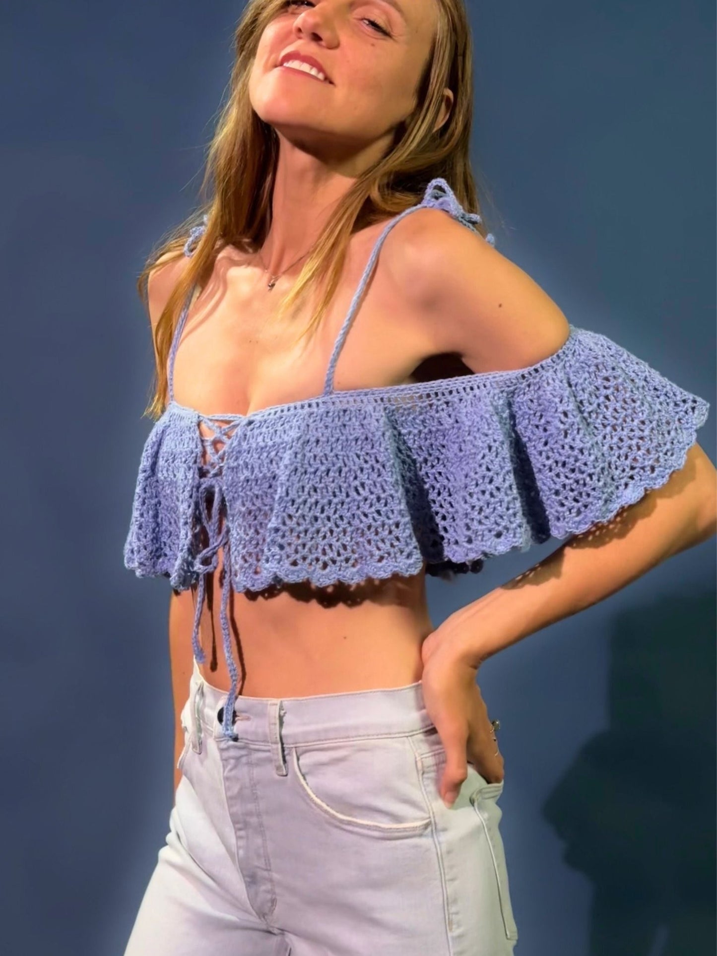 Crochet Top Pattern - Moon - Mermaidcat Designs