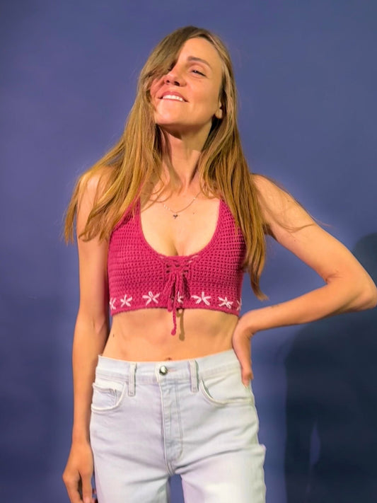 Crochet Top Pattern - Petunia - Mermaidcat Designs