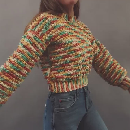 Crochet Sweater Pattern - Allium -