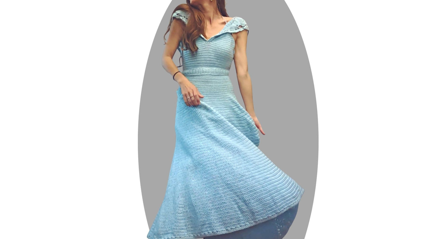 Crochet Dress Pattern - Lotus - Mermaidcat Designs