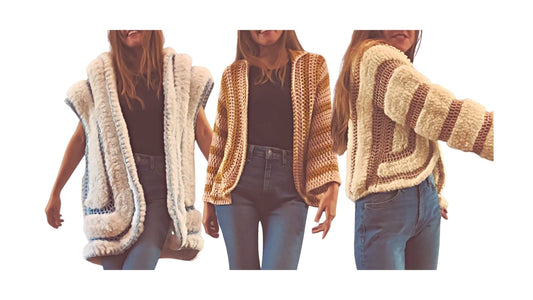 Crochet Jacket Pattern - Darling 3-in-1 - Mermaidcat Designs