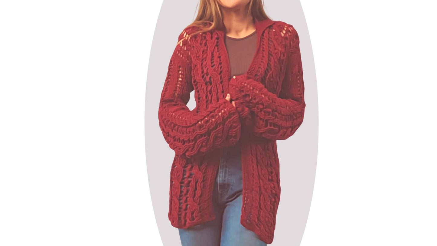 Crochet Jacket Pattern - Windward - Mermaidcat Designs