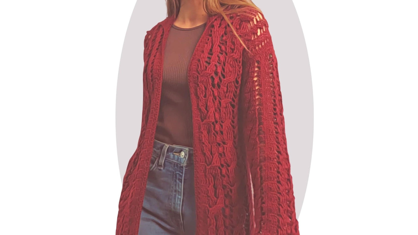 Crochet Jacket Pattern - Windward - Mermaidcat Designs