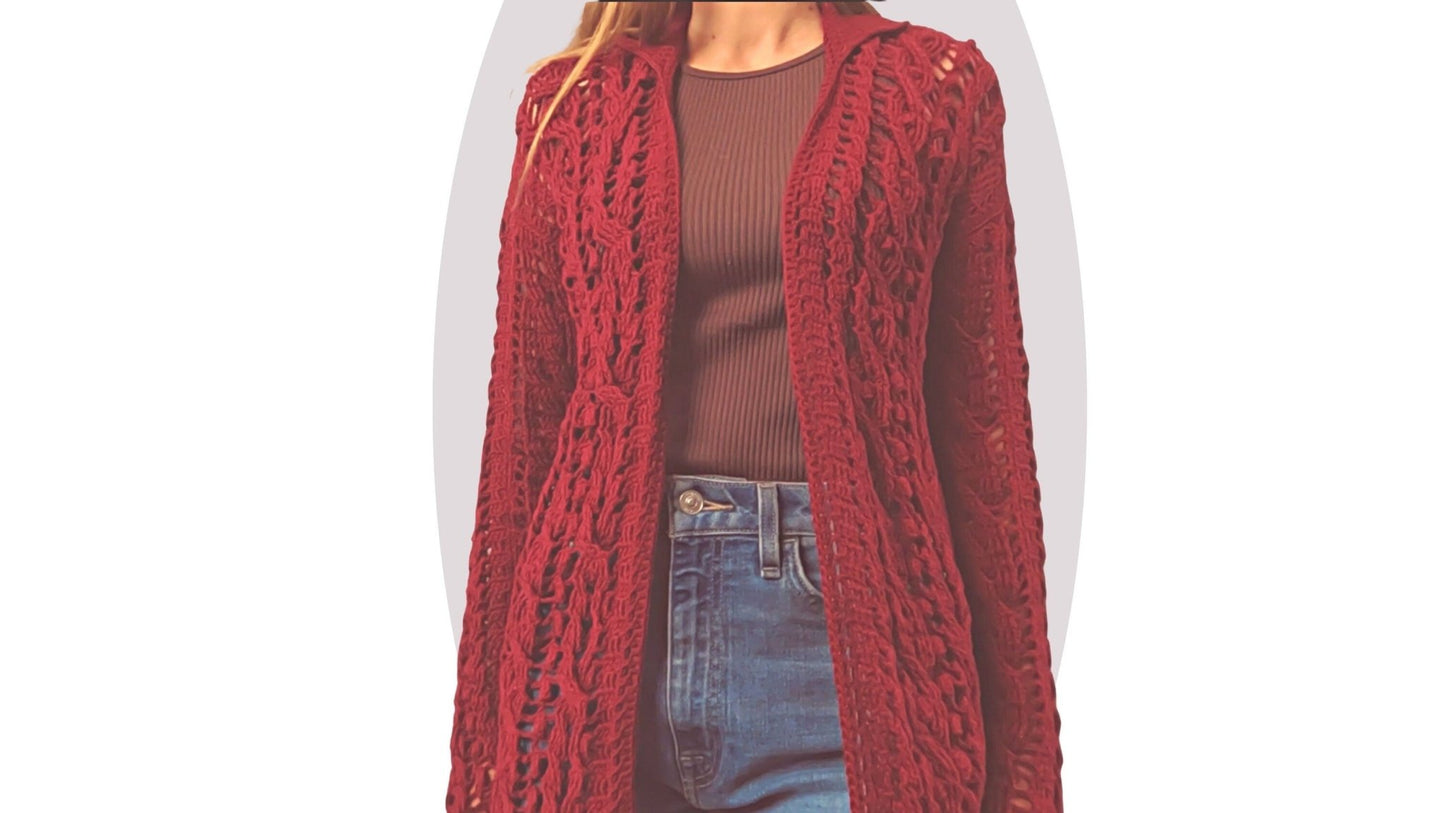 Crochet Jacket Pattern - Windward - Mermaidcat Designs