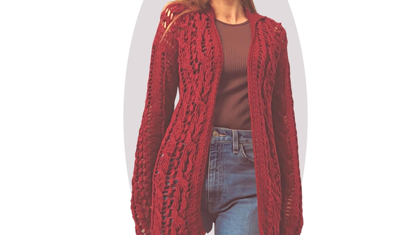 Crochet Jacket Pattern - Windward - Mermaidcat Designs