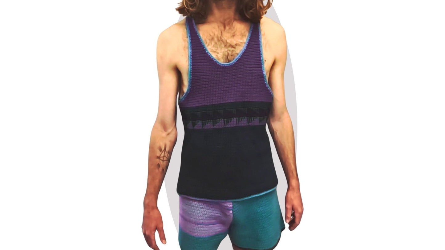 Crochet Mens Shorts Pattern - Mystery - Mermaidcat Designs