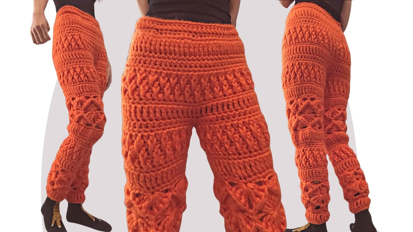 Crochet Pants Pattern - Lounge - Mermaidcat Designs