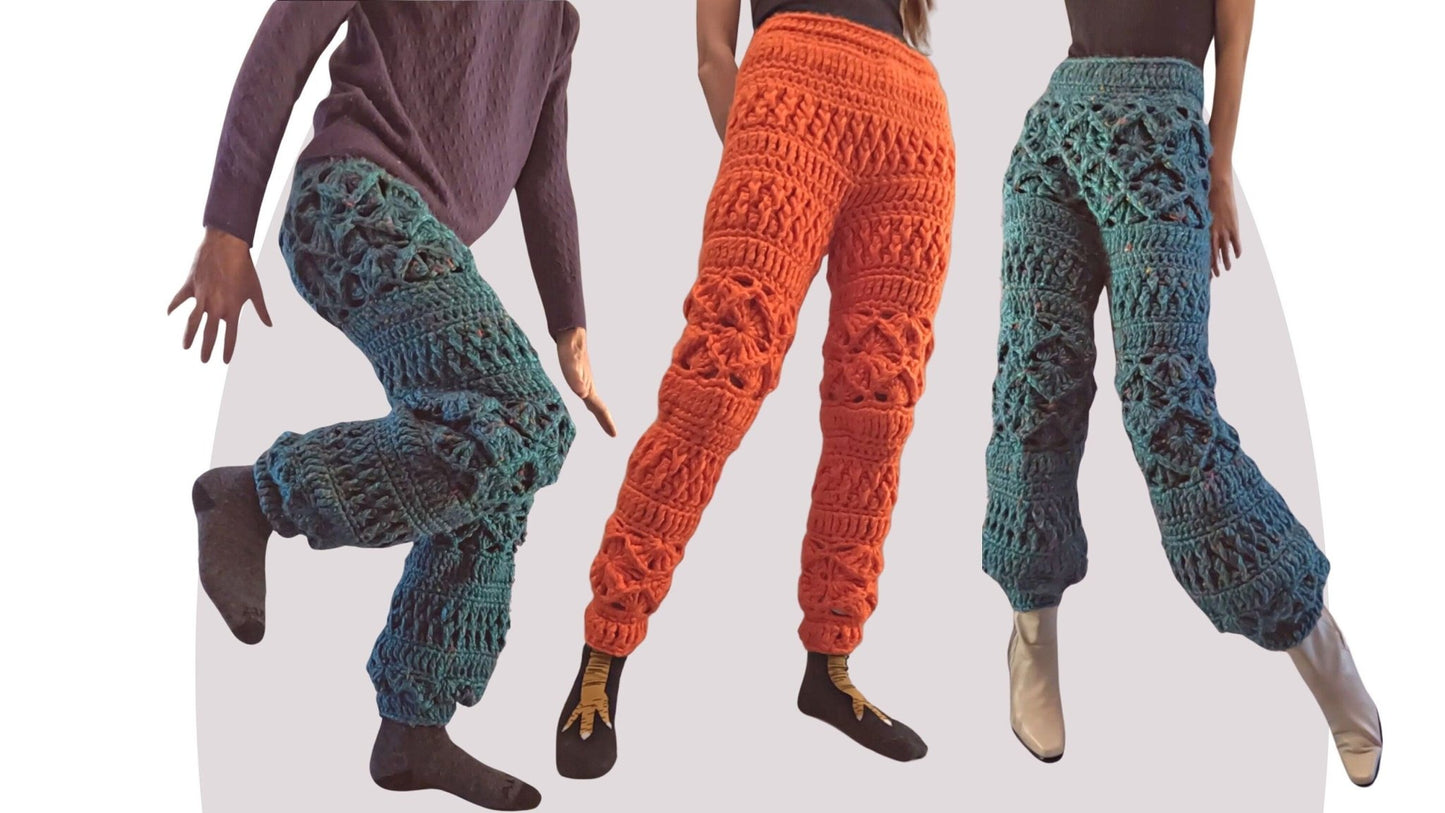 Crochet Pants Pattern - Lounge - Mermaidcat Designs