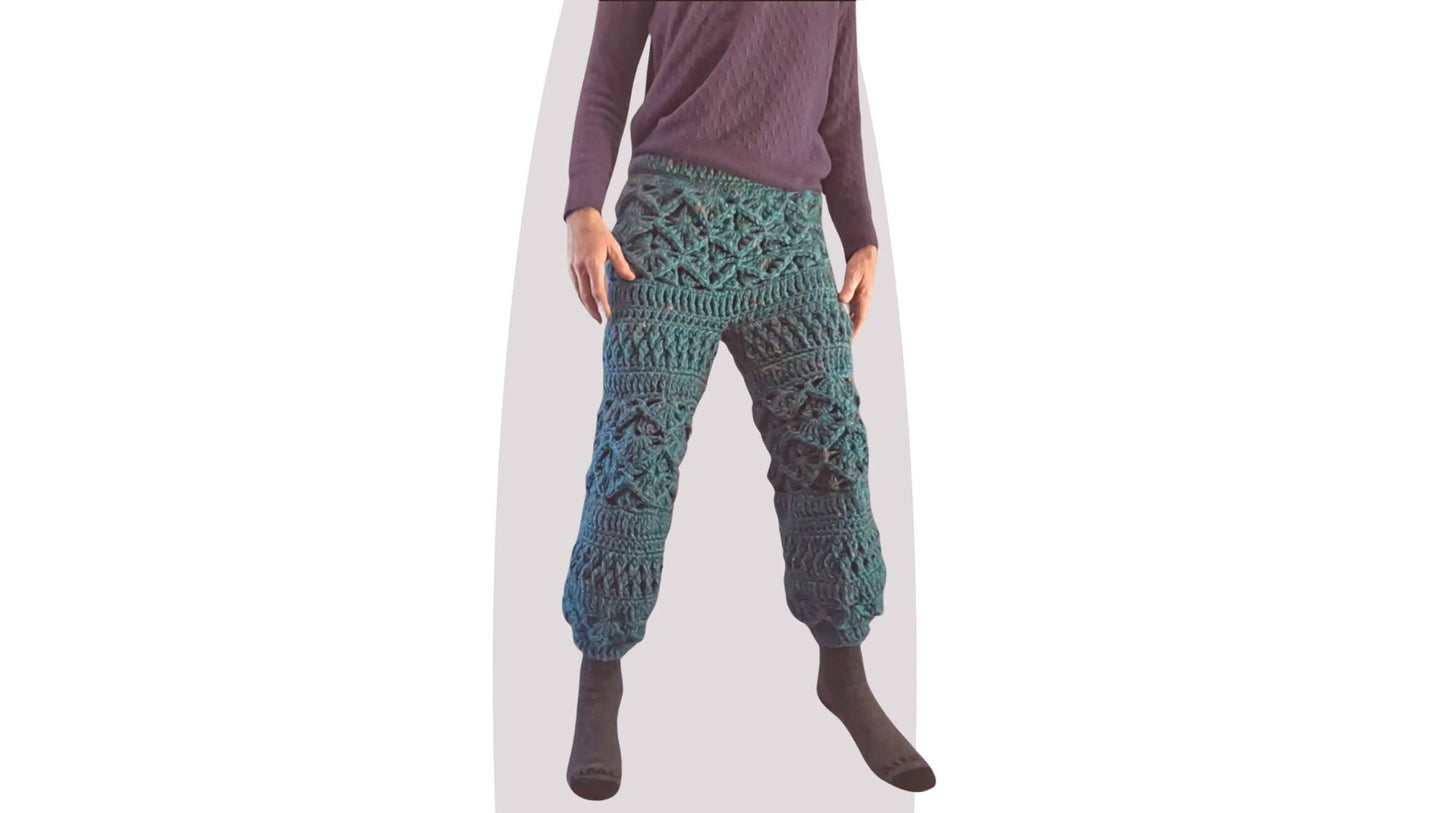 Crochet Pants Pattern - Lounge - Mermaidcat Designs