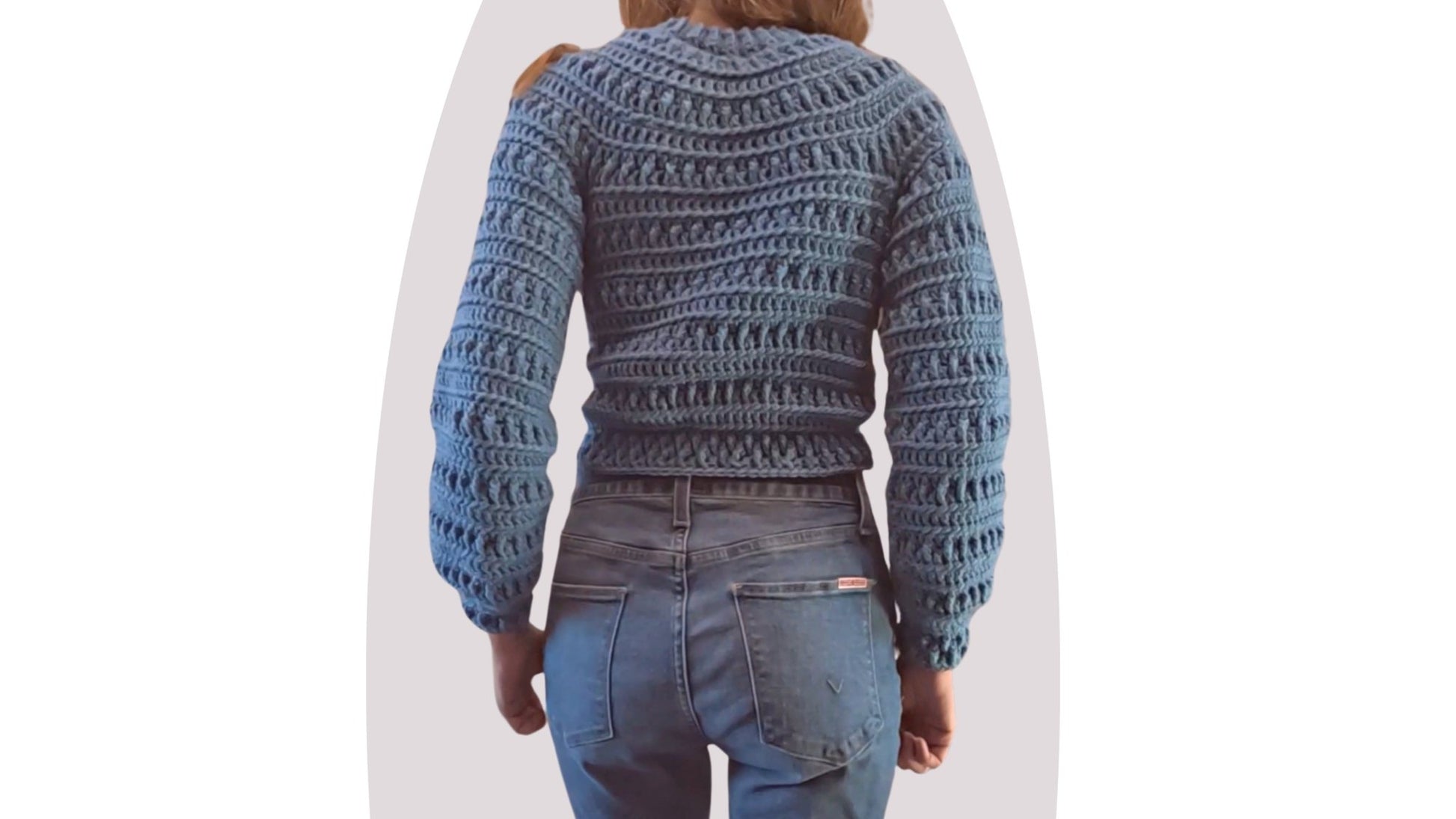Crochet Pattern - Pine - Unisex Size Inclusive Sweater - Mermaidcat Designs