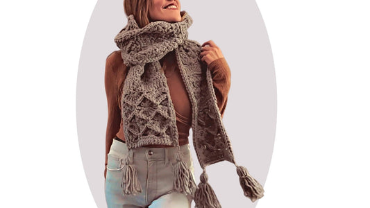 Crochet Scarf Pattern - Seaside - Mermaidcat Designs