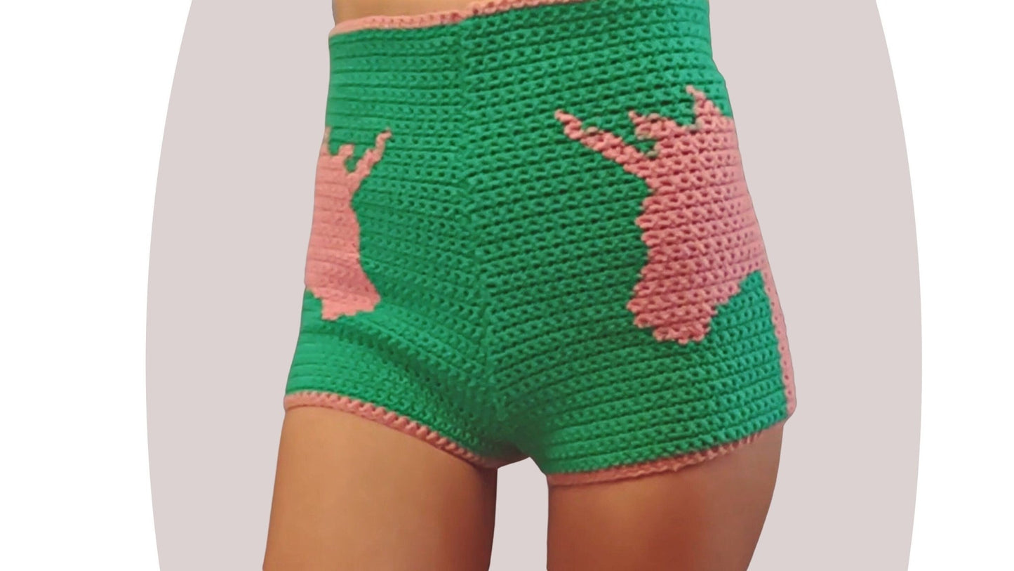 Crochet Shorts Pattern - Legend - Mermaidcat Designs