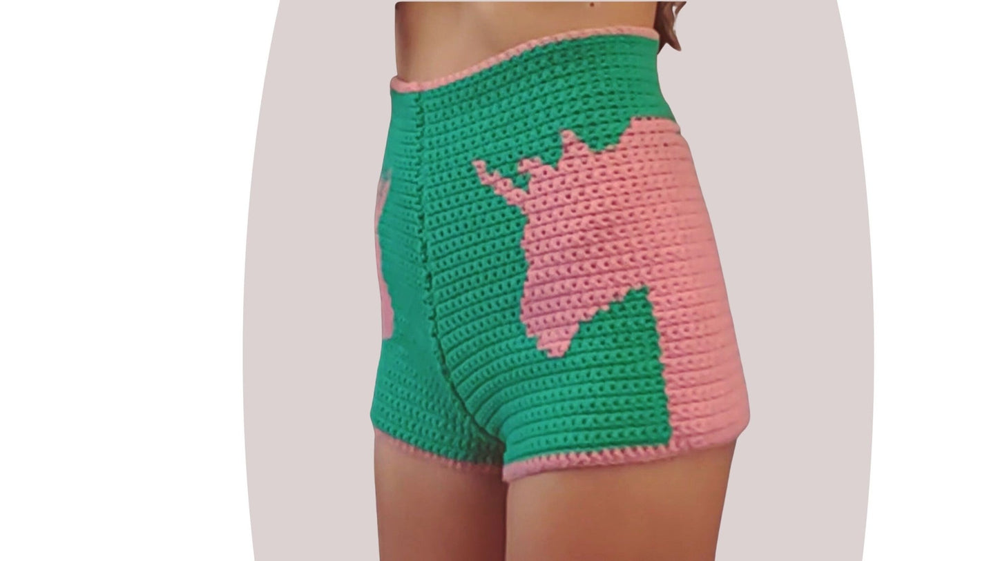 Crochet Shorts Pattern - Legend - Mermaidcat Designs