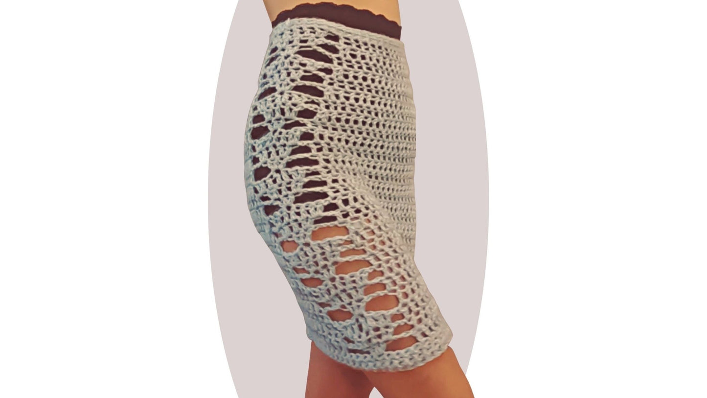 Crochet Skirt Pattern - Vitalize - Mermaidcat Designs
