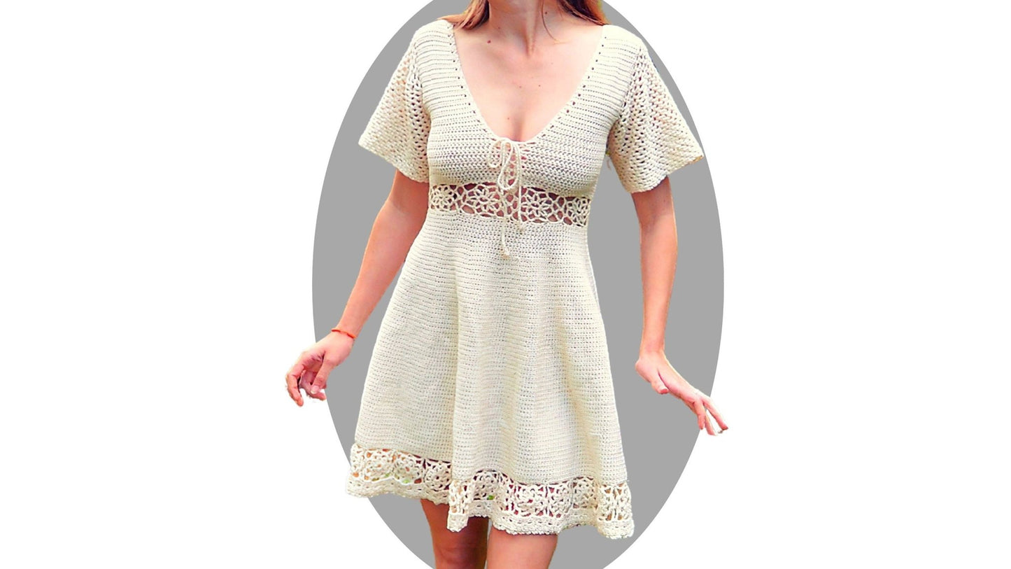 Crochet Sun Dress Pattern - Synthesis - Mermaidcat Designs