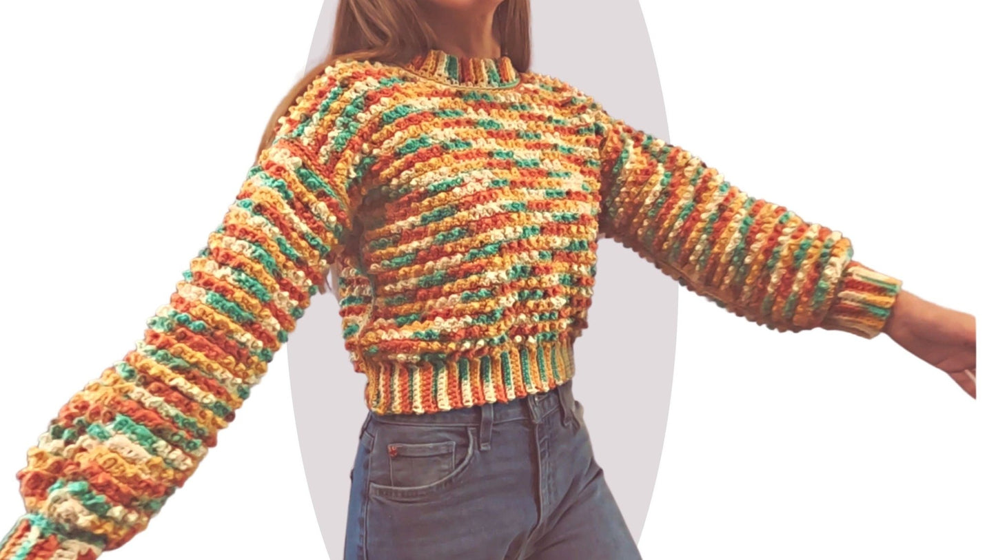 Crochet Sweater Pattern - Allium - Mermaidcat Designs