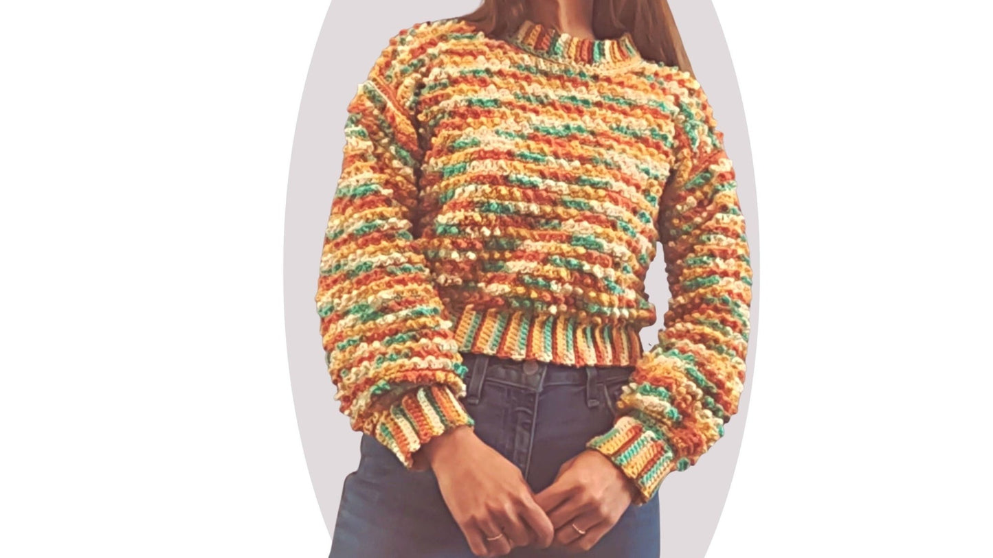 Crochet Sweater Pattern - Allium - Mermaidcat Designs