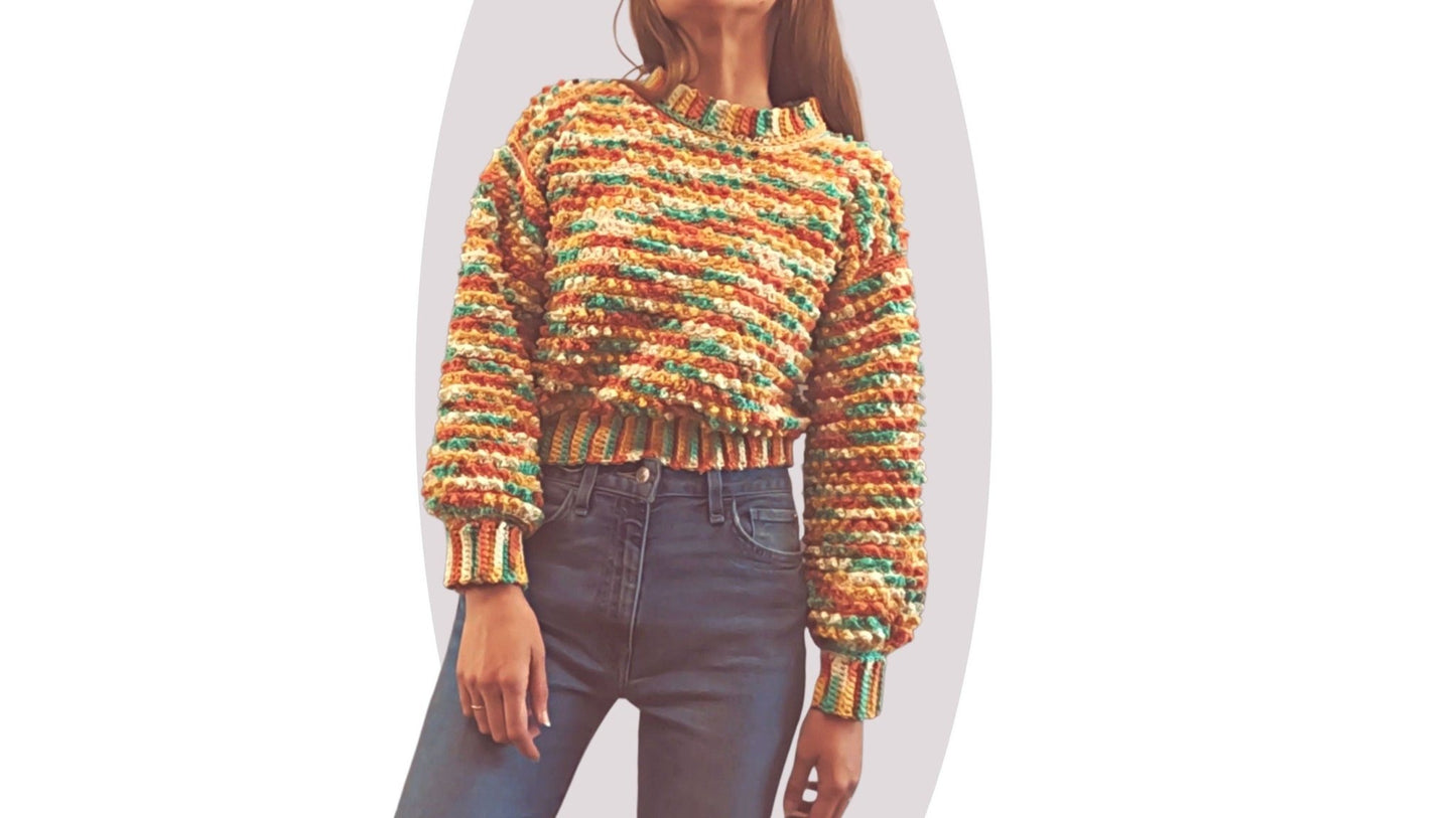 Crochet Sweater Pattern - Allium - Mermaidcat Designs