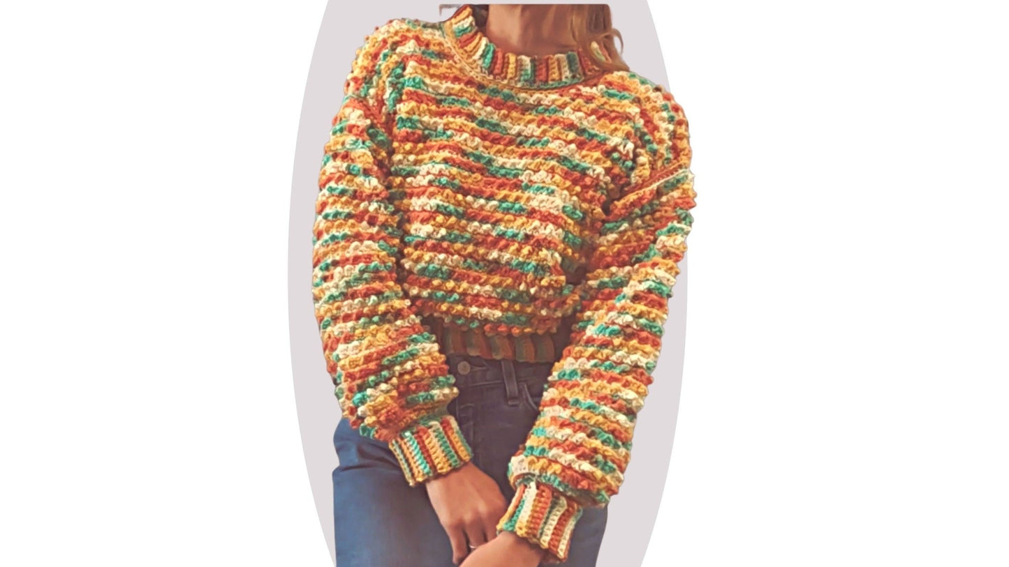 Crochet Sweater Pattern - Allium - Mermaidcat Designs