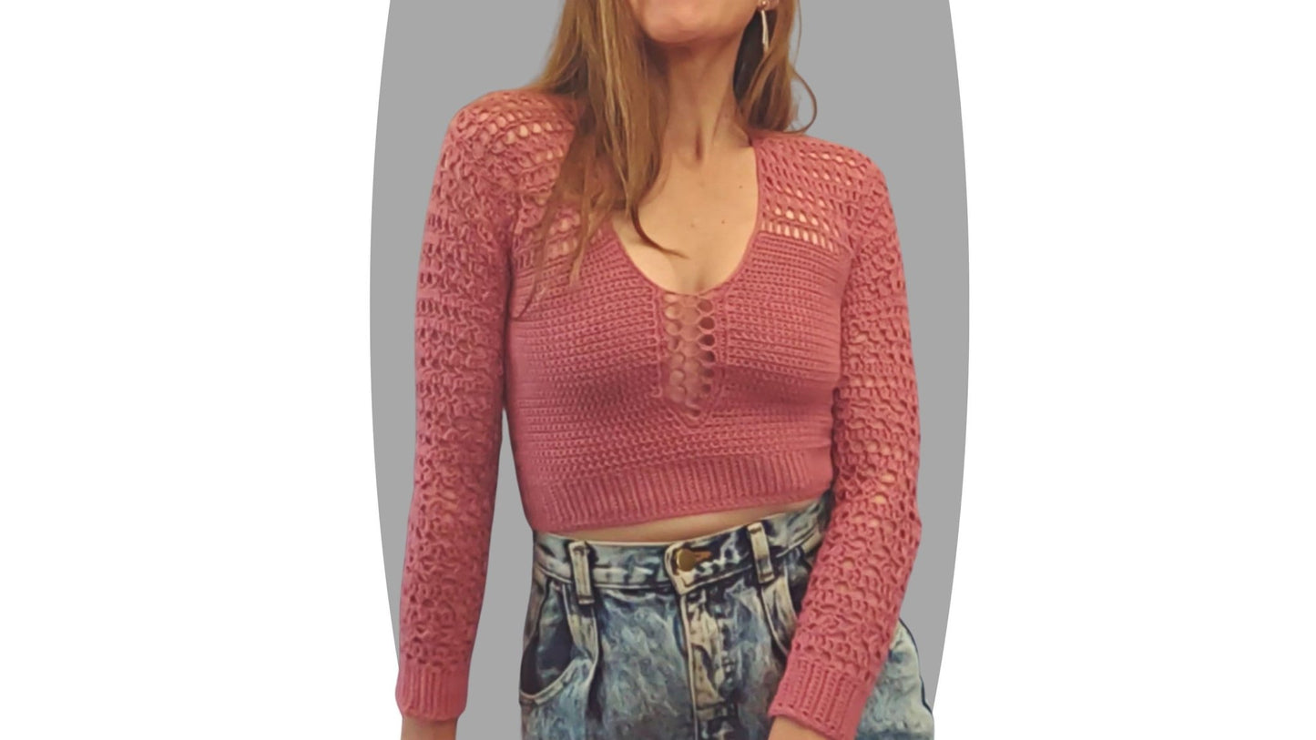 Crochet Sweater Pattern - Beyond - Mermaidcat Designs