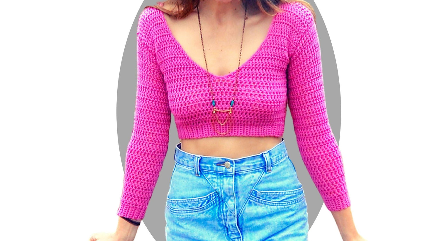 Crochet Sweater Pattern - Lightning - Mermaidcat Designs