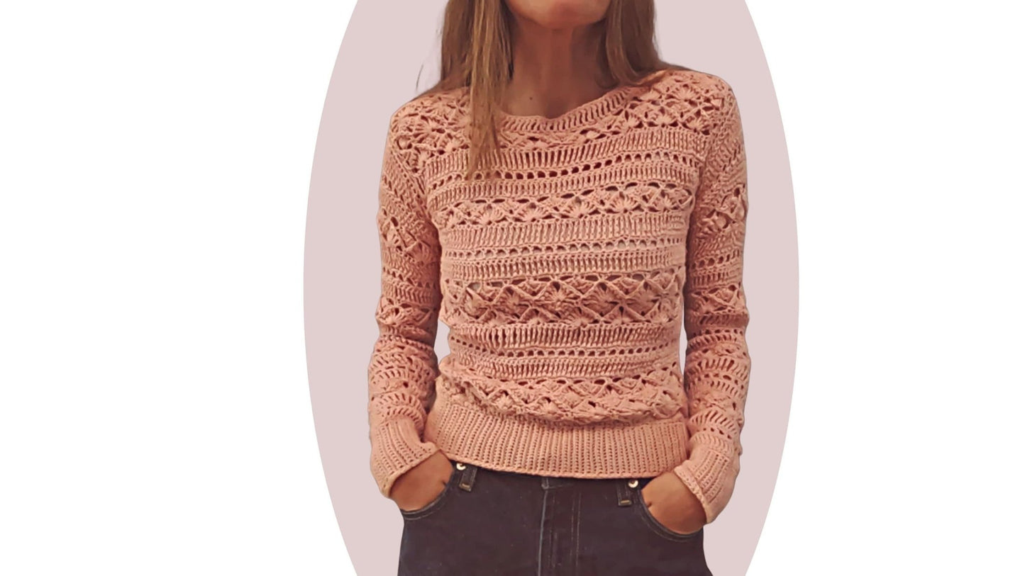 Crochet Sweater Pattern - Lust - Mermaidcat Designs