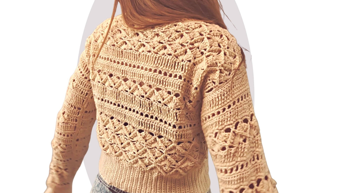 Crochet Sweater Pattern - Lust - Mermaidcat Designs