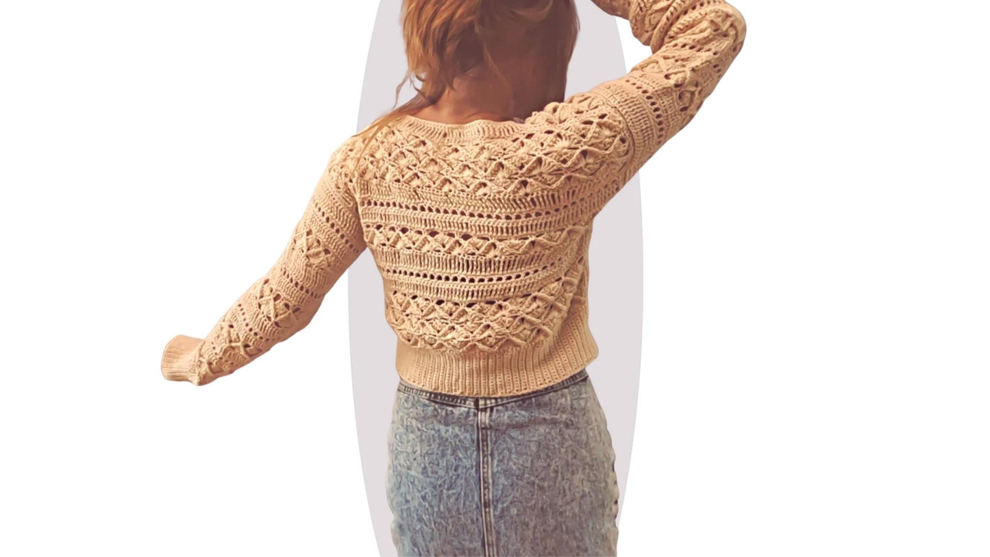 Crochet Sweater Pattern - Lust - Mermaidcat Designs