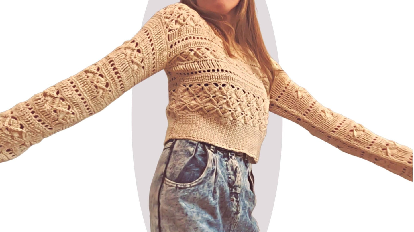 Crochet Sweater Pattern - Lust - Mermaidcat Designs