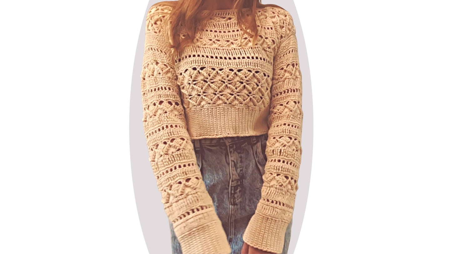 Crochet Sweater Pattern - Lust - Mermaidcat Designs