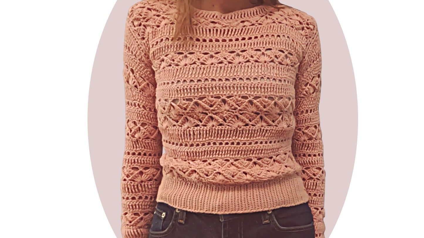 Crochet Sweater Pattern - Lust - Mermaidcat Designs