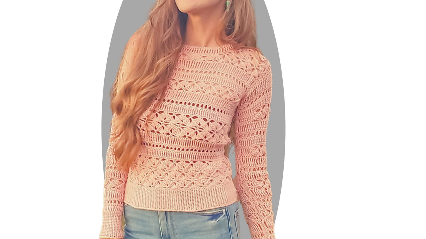 Crochet Sweater Pattern - Lust - Mermaidcat Designs