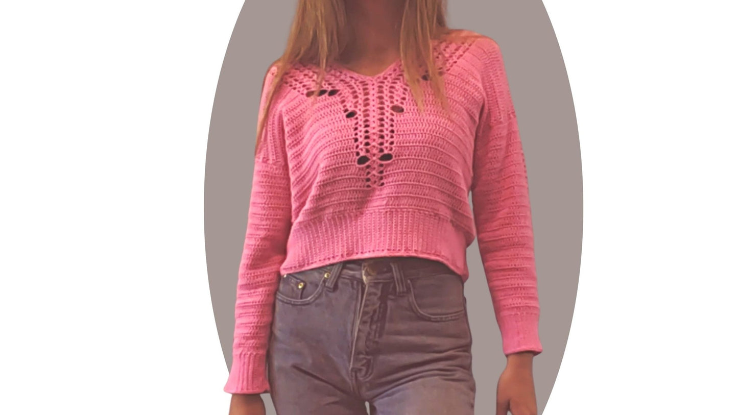 Crochet Sweater Pattern - Mountain - Mermaidcat Designs