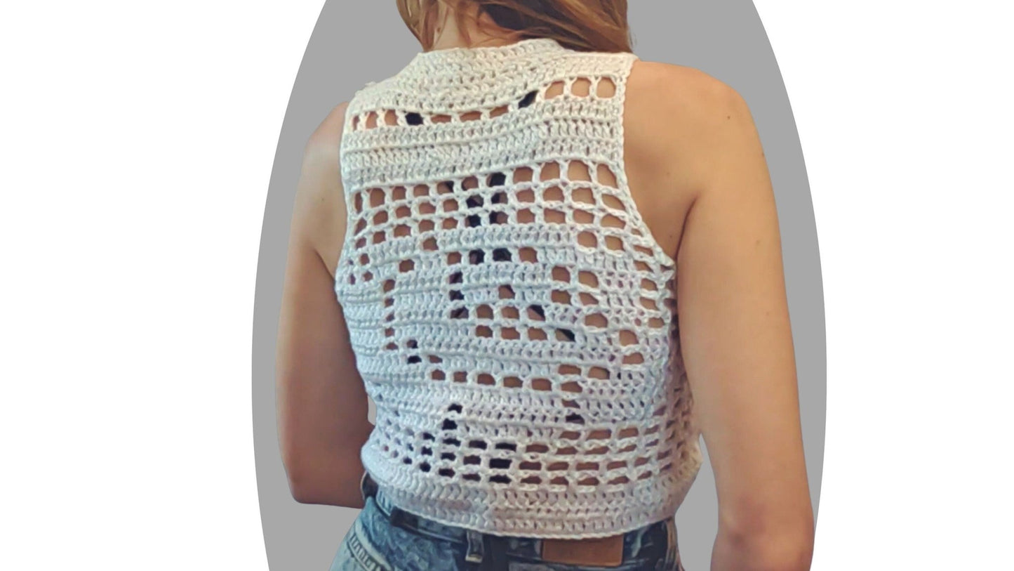 Crochet Top Pattern - Existence - Mermaidcat Designs