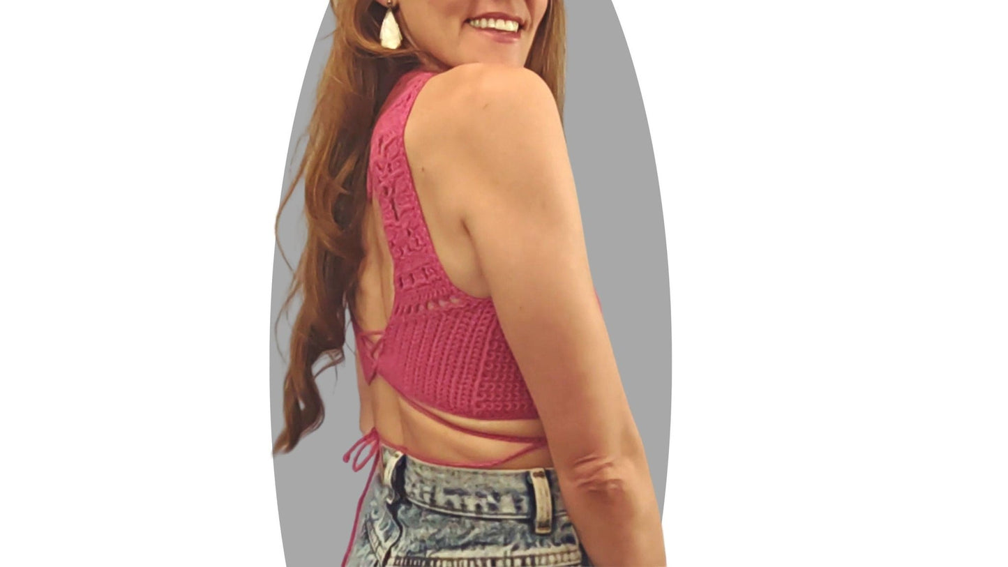 Crochet Top Pattern - Luna - Mermaidcat Designs