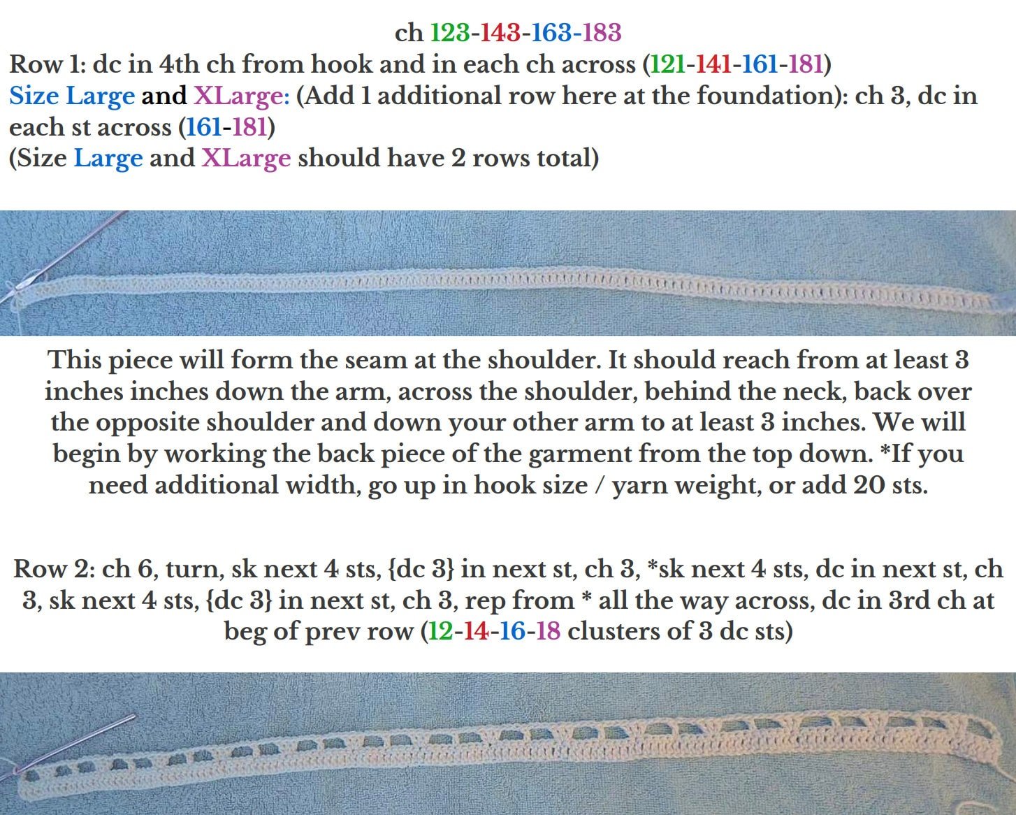 Crochet Top Pattern - Reception - Mermaidcat Designs