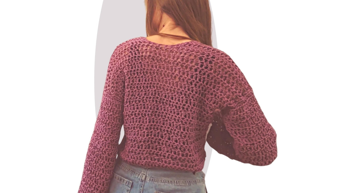 Easy Crochet Cardigan Pattern - Starling - Mermaidcat Designs