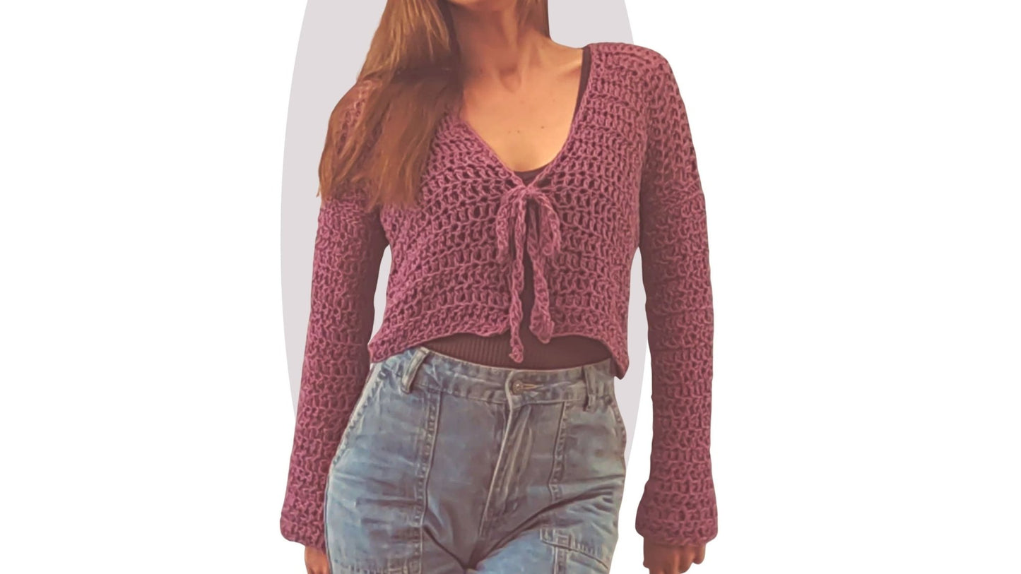 Easy Crochet Cardigan Pattern - Starling - Mermaidcat Designs