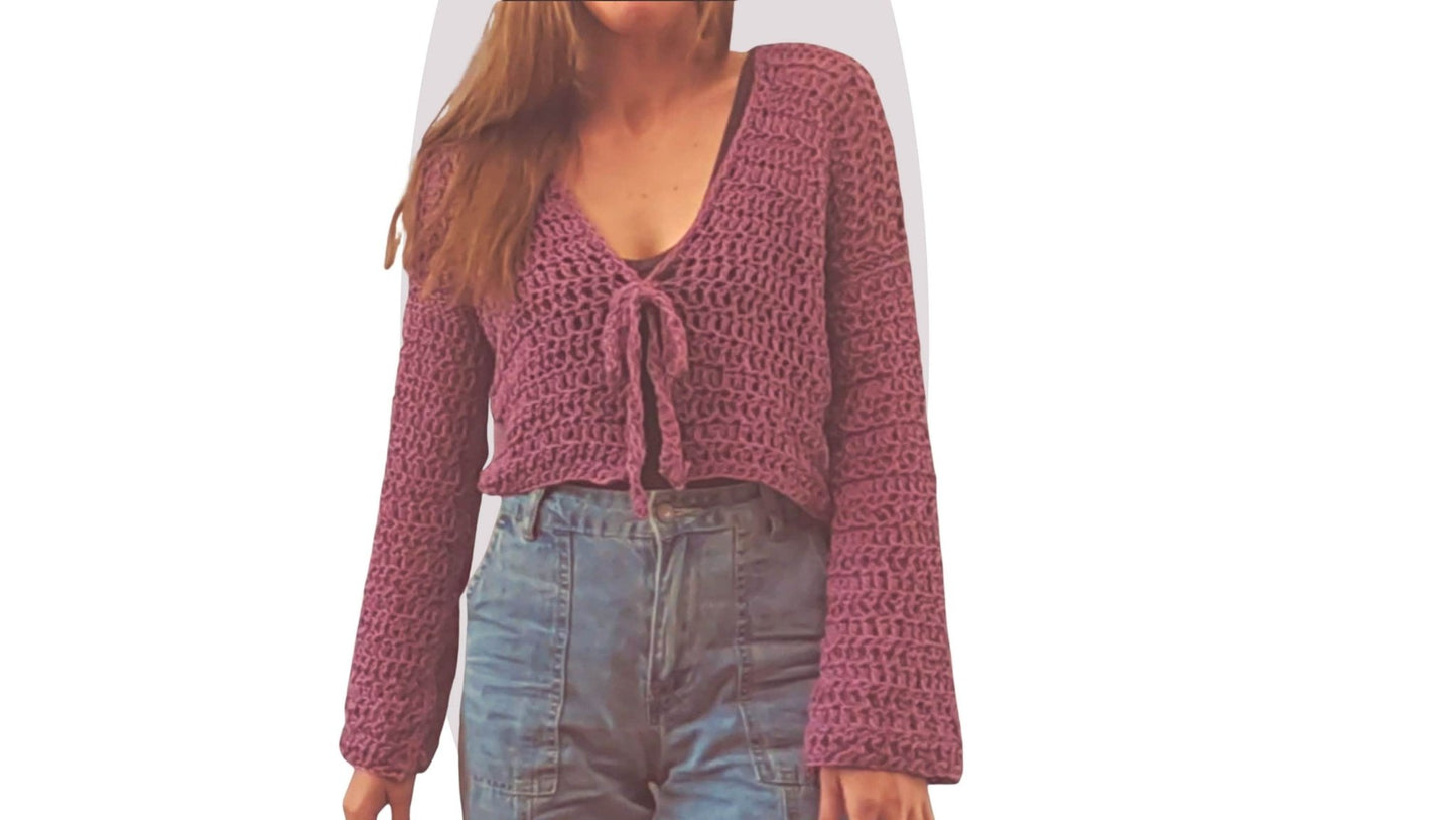 Easy Crochet Cardigan Pattern - Starling - Mermaidcat Designs