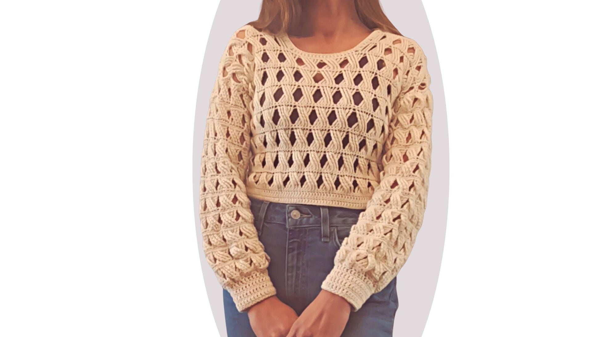 Crochet Sweater Pattern - Woodland - MermaidcatDesigns
