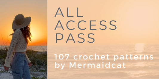 Mermaidcat 107 Crochet Pattern Collection - 75% OFF - Discount Applied In Cart - Mermaidcat Designs