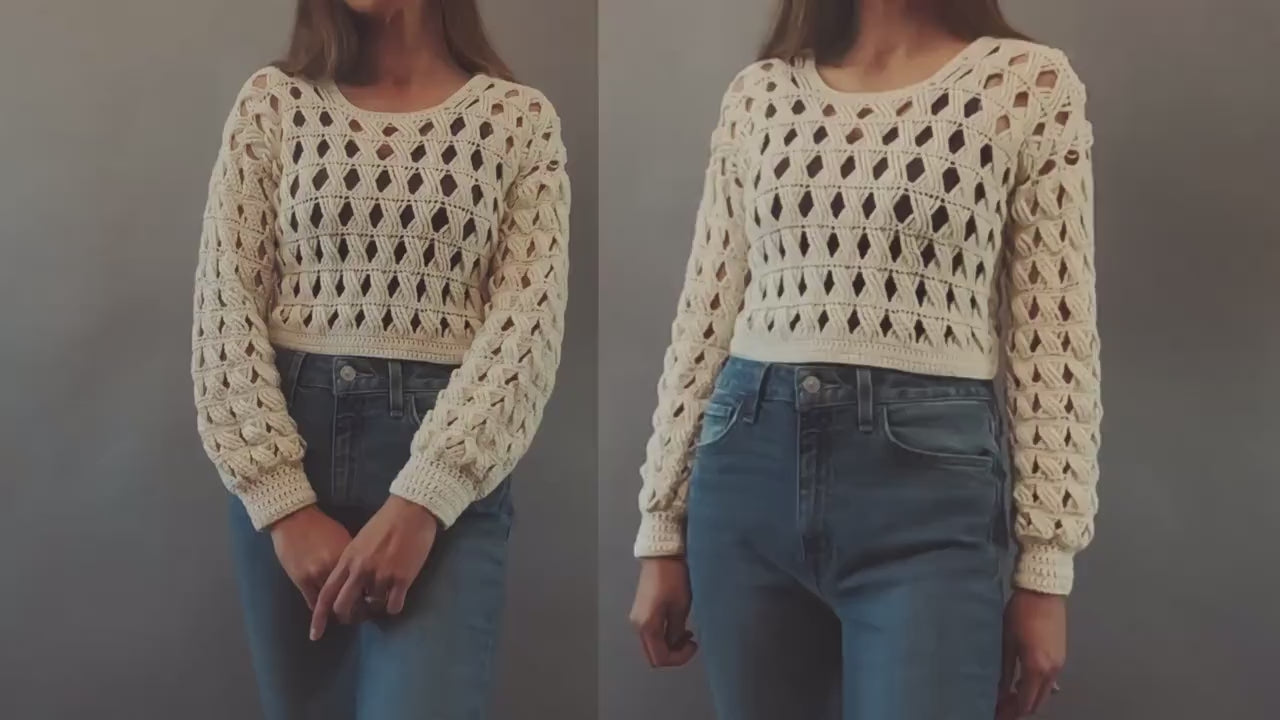 Crochet Sweater Pattern -Woodland-