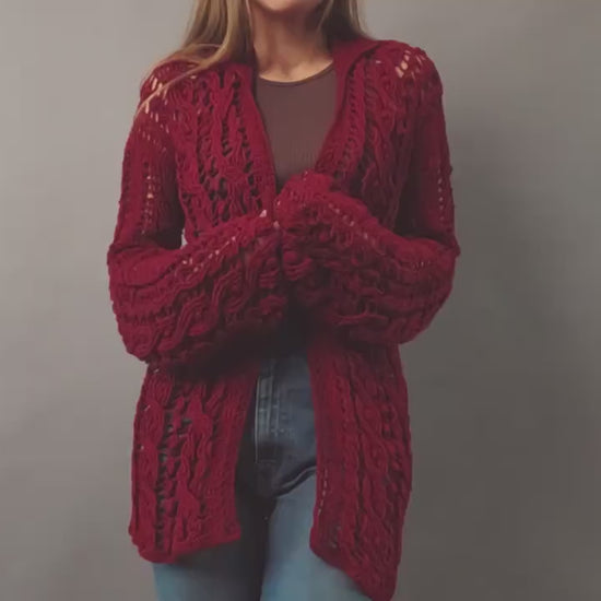 Crochet Pattern - Windward - Fall Lacy Jacket