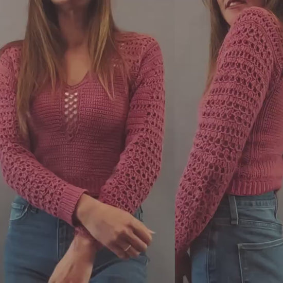 Crochet Pattern Sweater -Beyond-