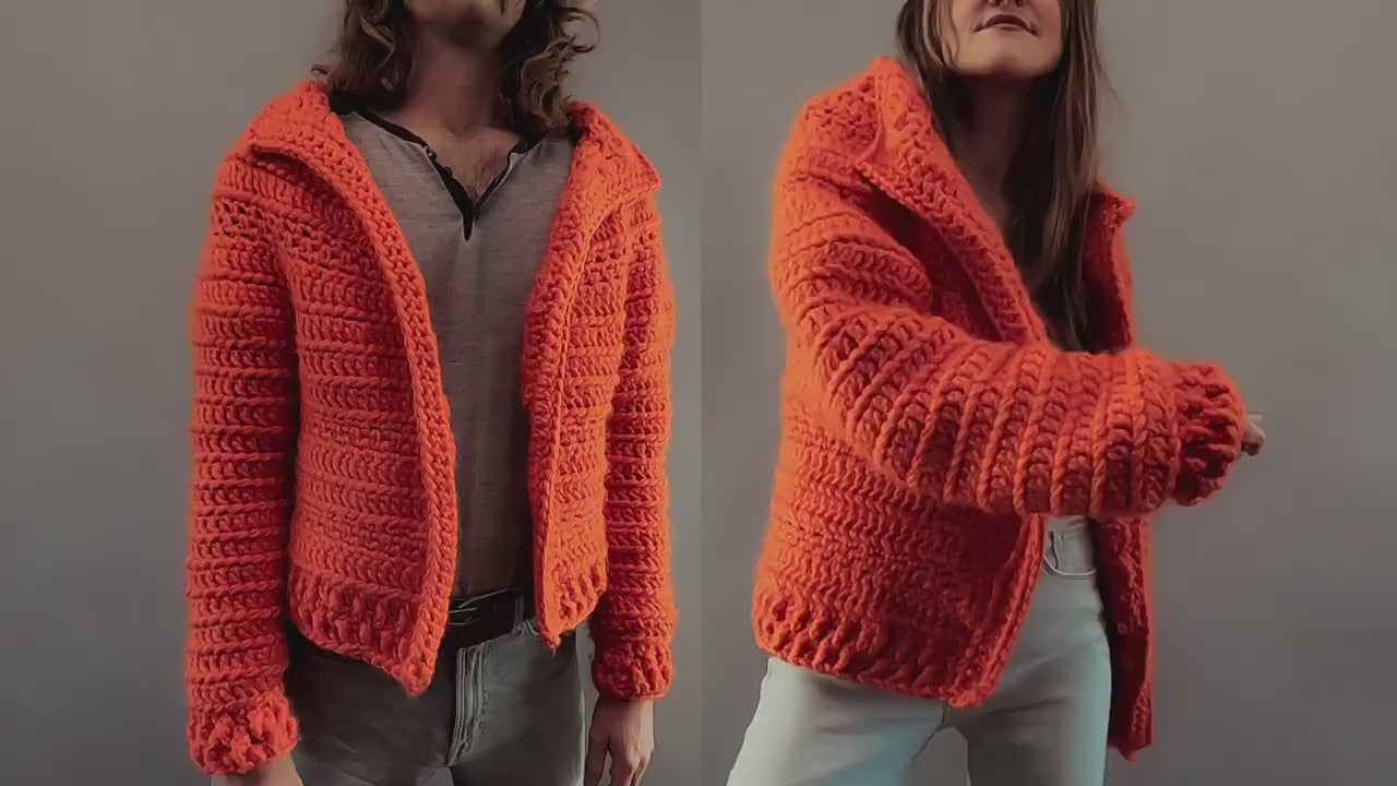Crochet Jacket Pattern - Cosmos - Unisex