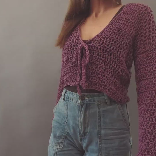 Easy Crochet Cardigan Pattern - Starling -